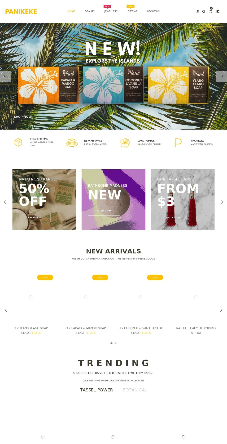 panikeke.com — Shopify storefront screenshot