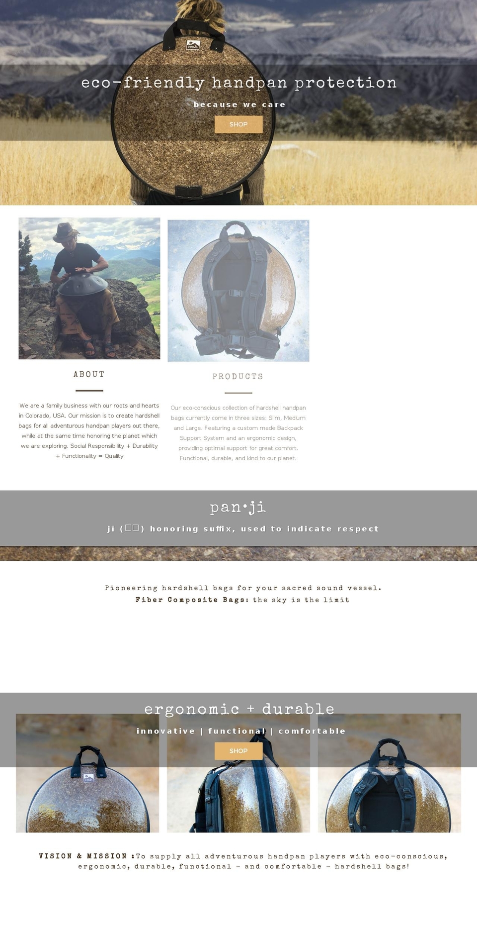 panjibags.com shopify website screenshot
