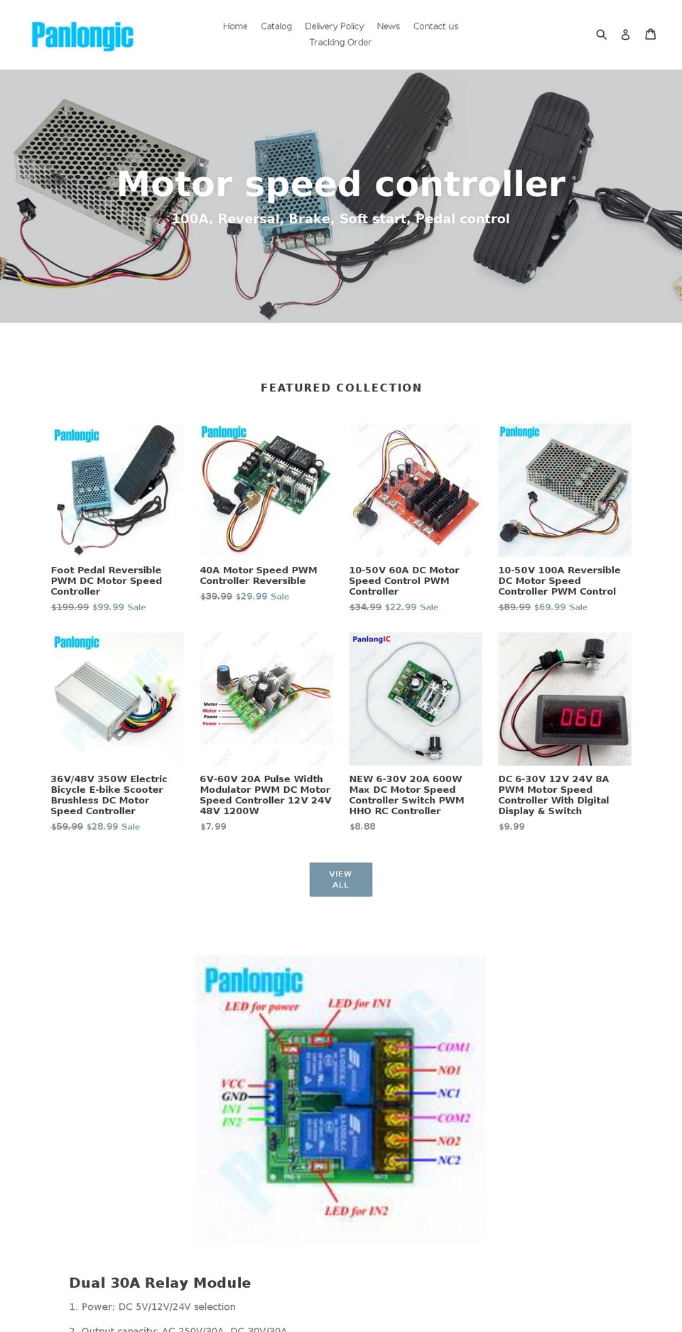 panlongic.com shopify website screenshot