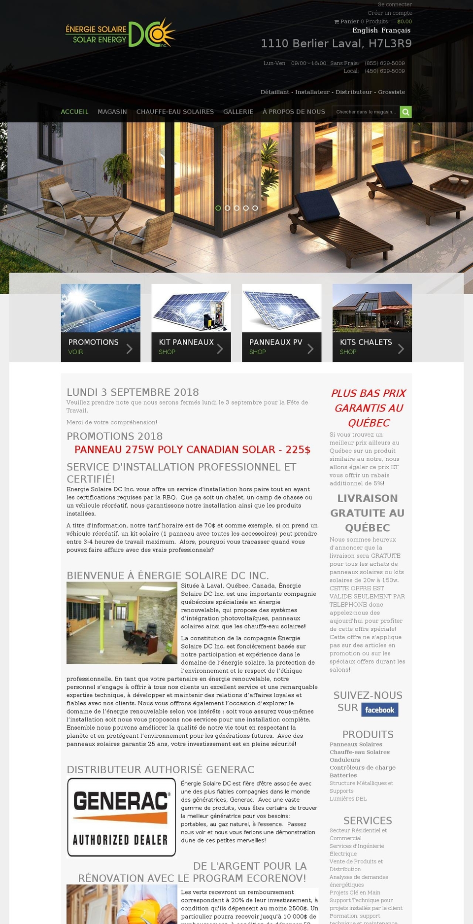 wqsolar2014 Shopify theme site example panneausolaireprix.com