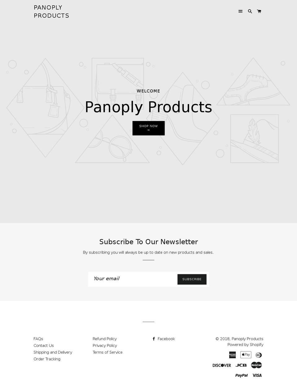 panoplyproducts.com — Shopify storefront screenshot