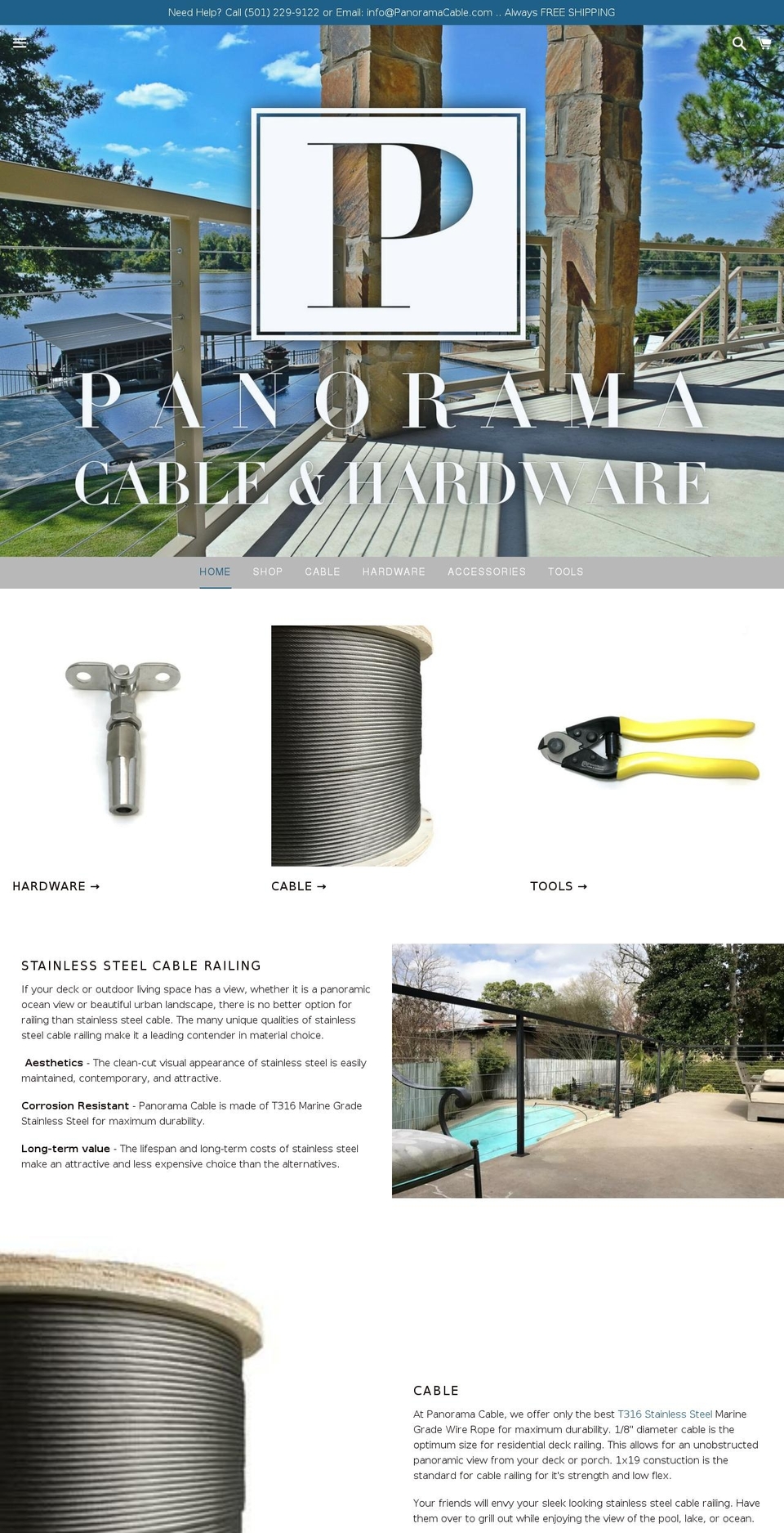 panoramacable.com shopify website screenshot