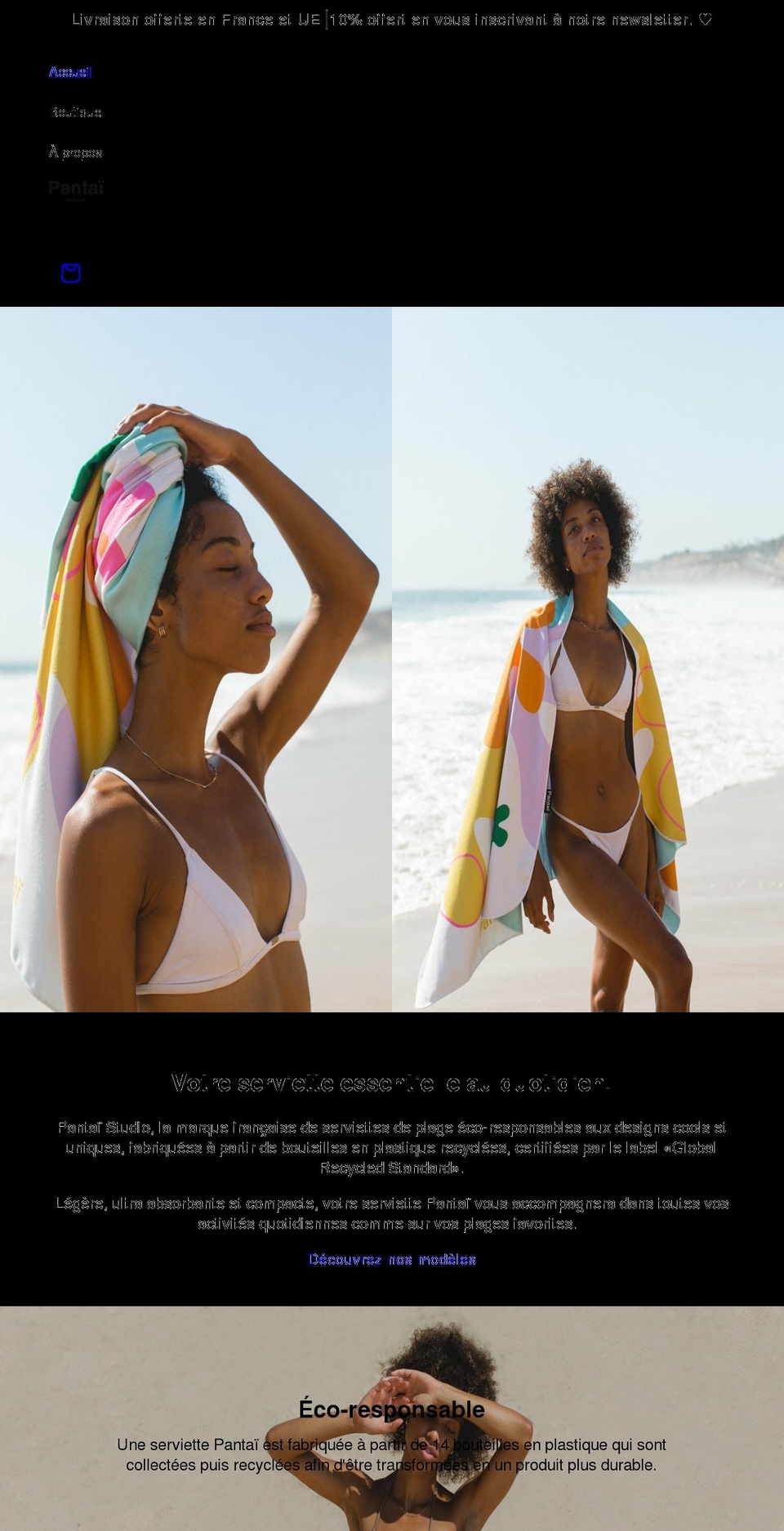 pantaistudio.com shopify website screenshot