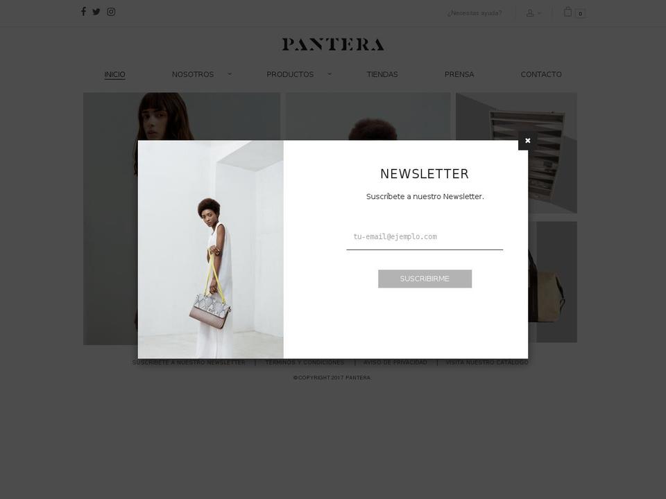 pantera.mx shopify website screenshot