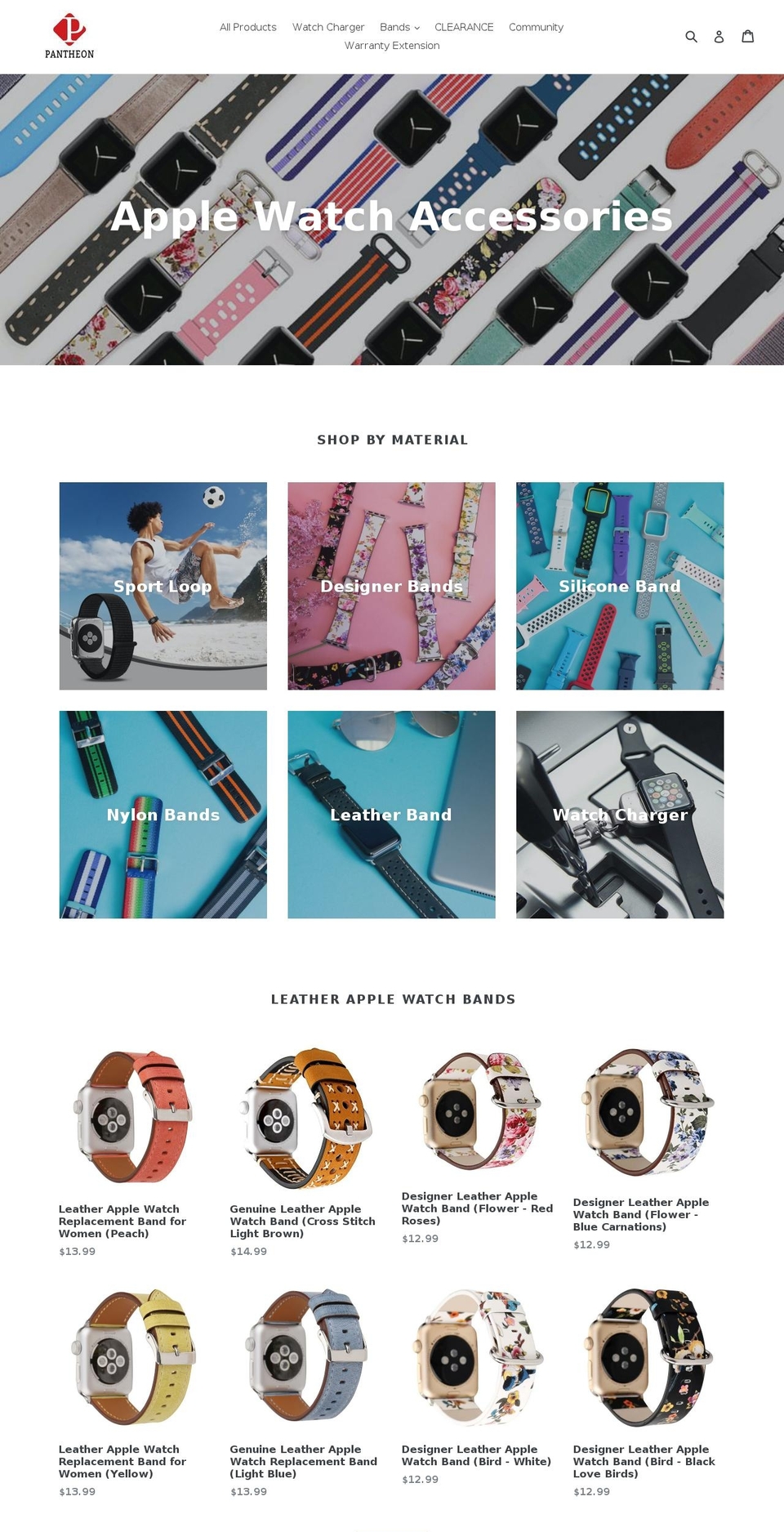 pantheonproducts.com shopify website screenshot