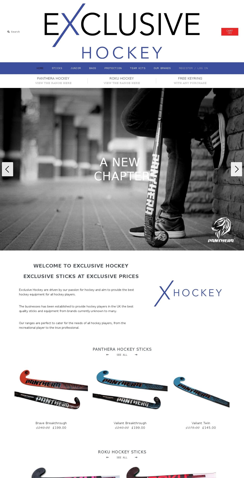 pantherahockeygb.com shopify website screenshot