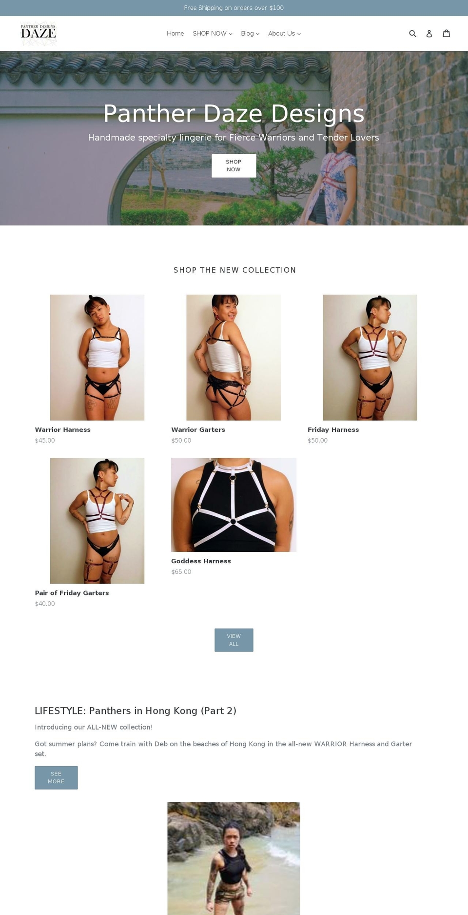 pantherdazedesigns.com shopify website screenshot