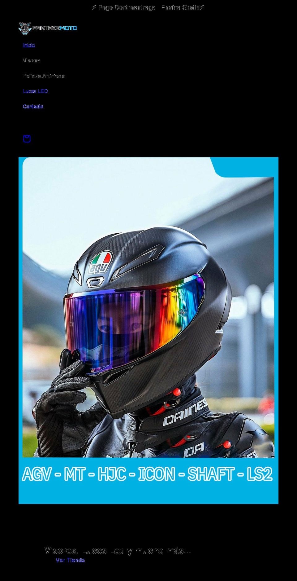 panthermoto.com shopify website screenshot