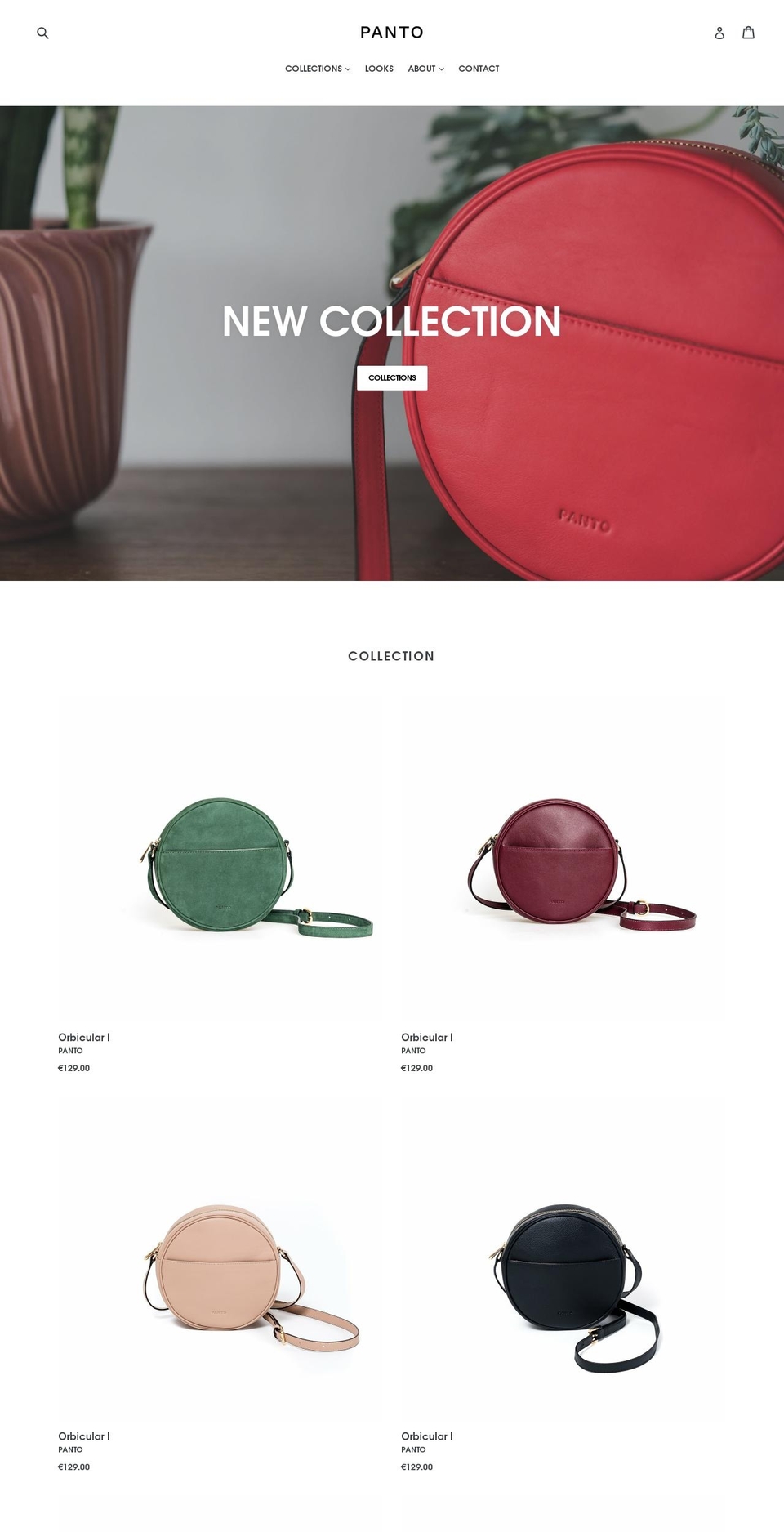 panto-bag.com — Shopify storefront screenshot