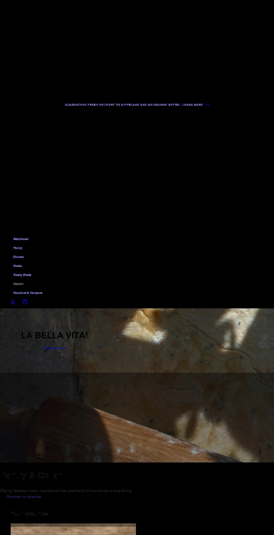 pantryandcellar.com.au shopify website screenshot