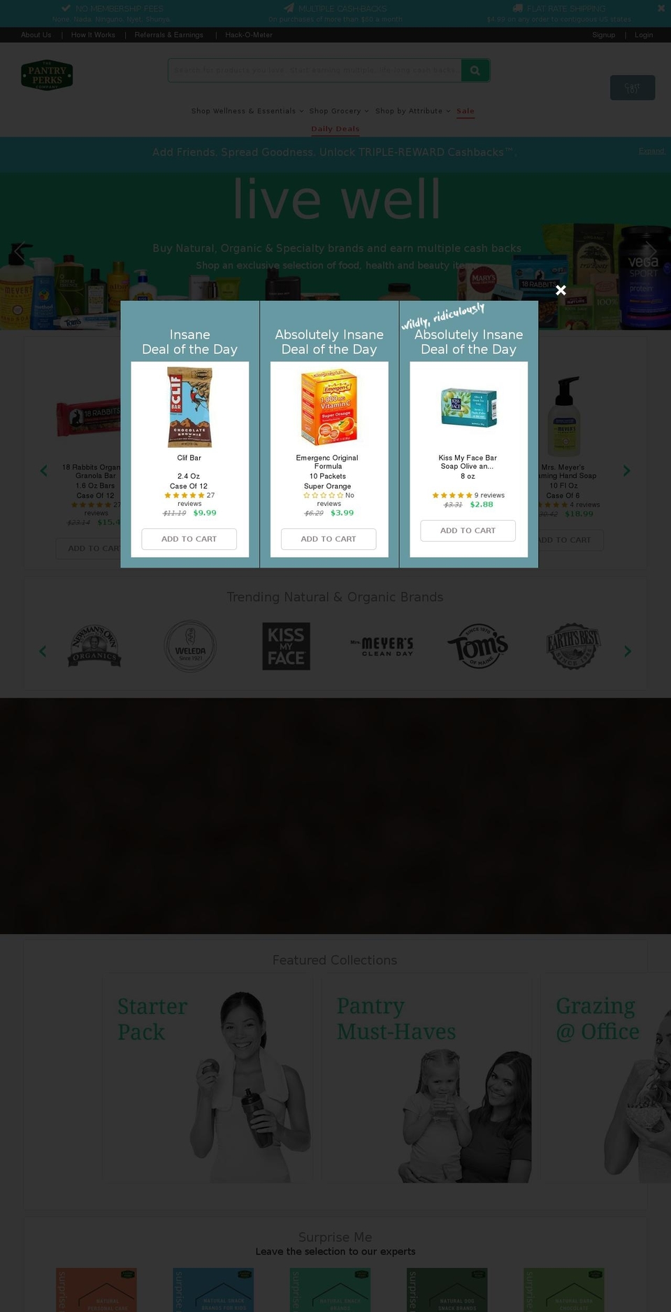pantryperks.com shopify website screenshot