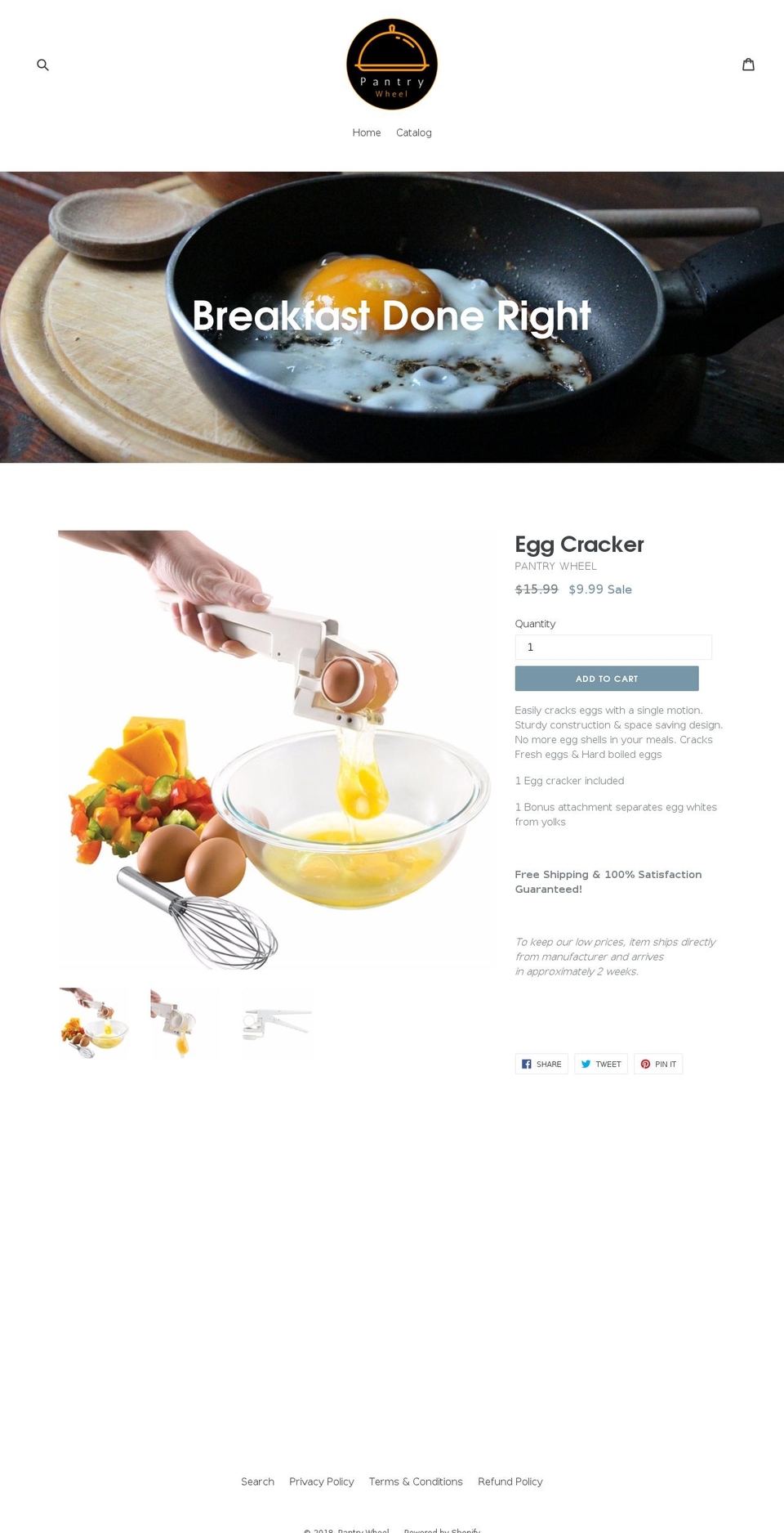 pantrywheel.com — Shopify storefront screenshot