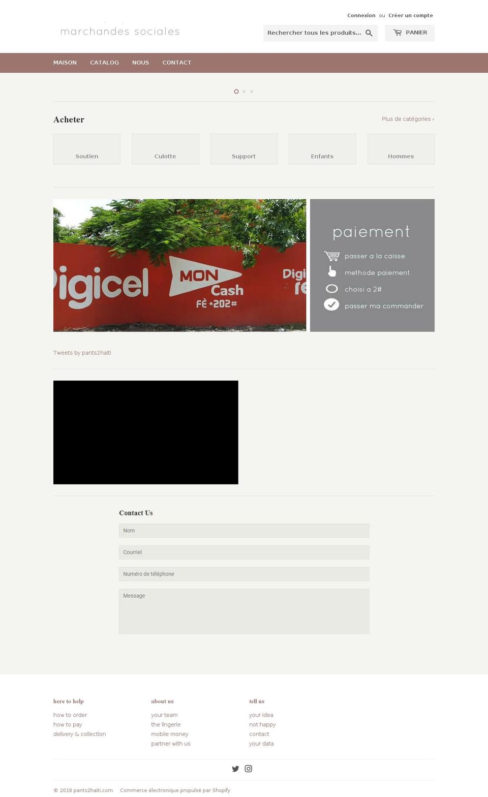 pants2haiti.com — Shopify storefront screenshot