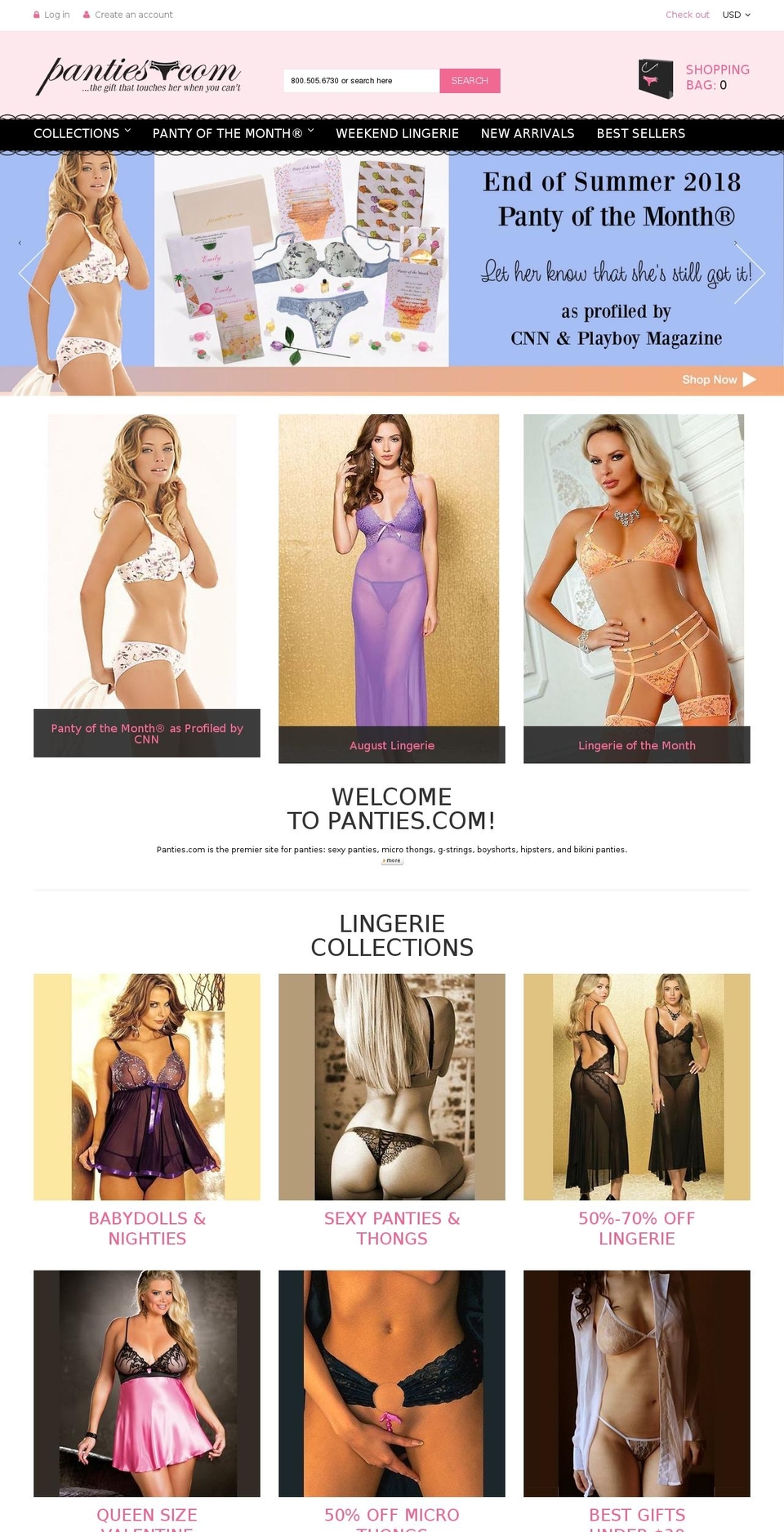 pantygift.com — Shopify storefront screenshot