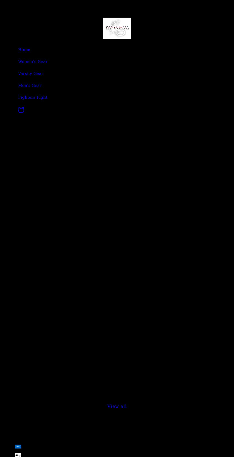 panzagear.com shopify website screenshot