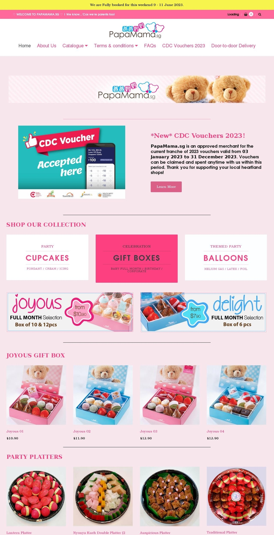 papamama.sg shopify website screenshot