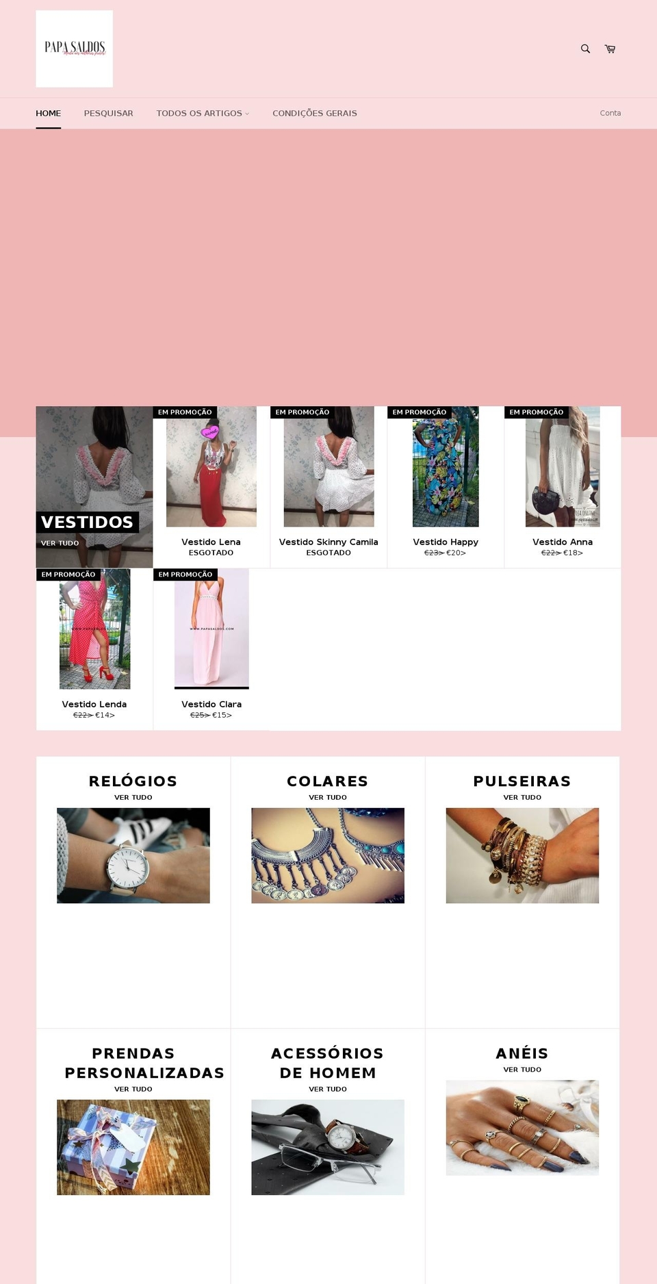 papasaldos.com — Shopify storefront screenshot