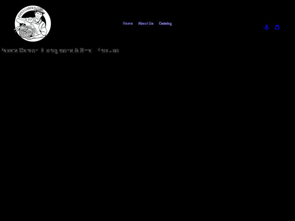 papasgarden.net shopify website screenshot