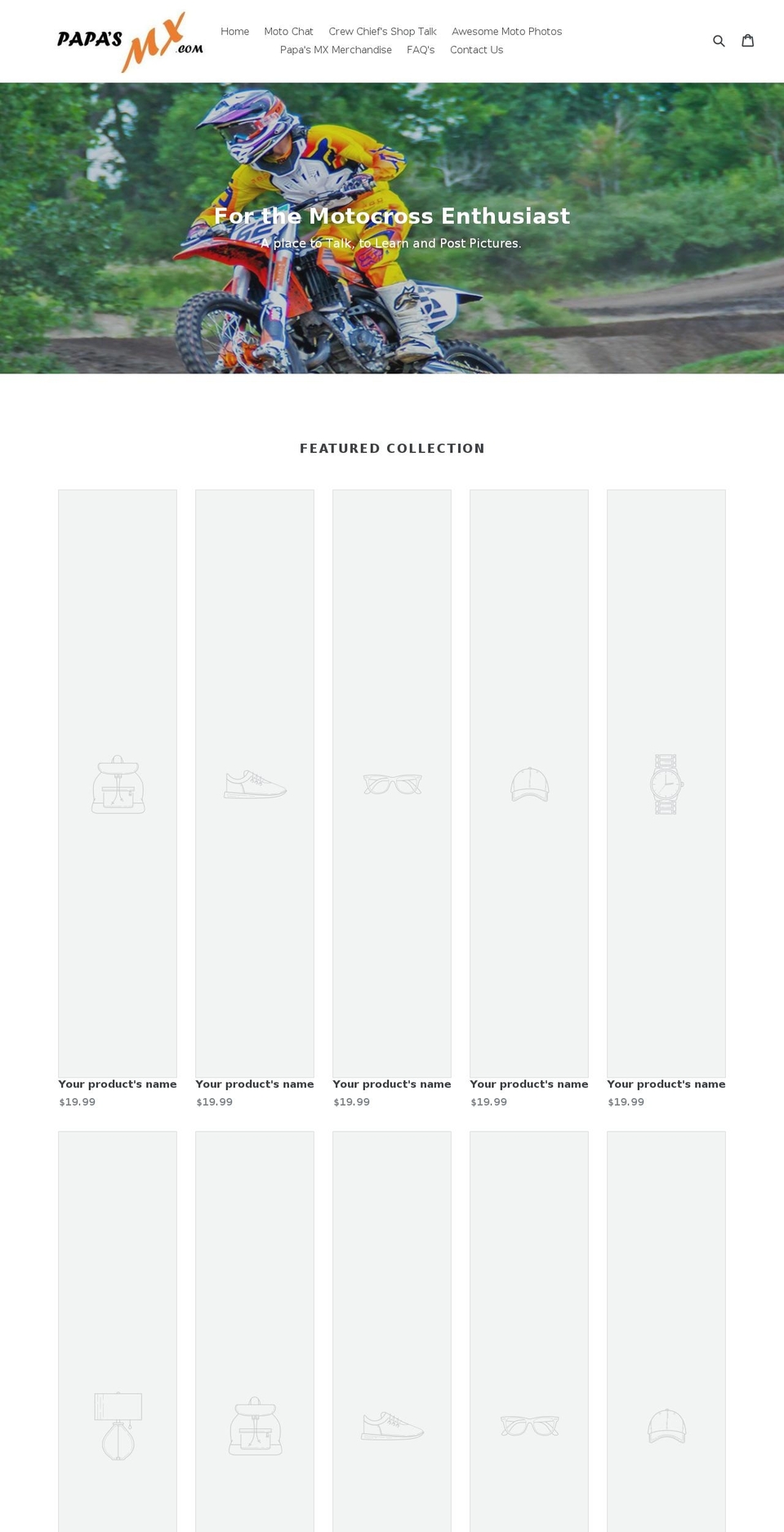 papasmx.com — Shopify storefront screenshot