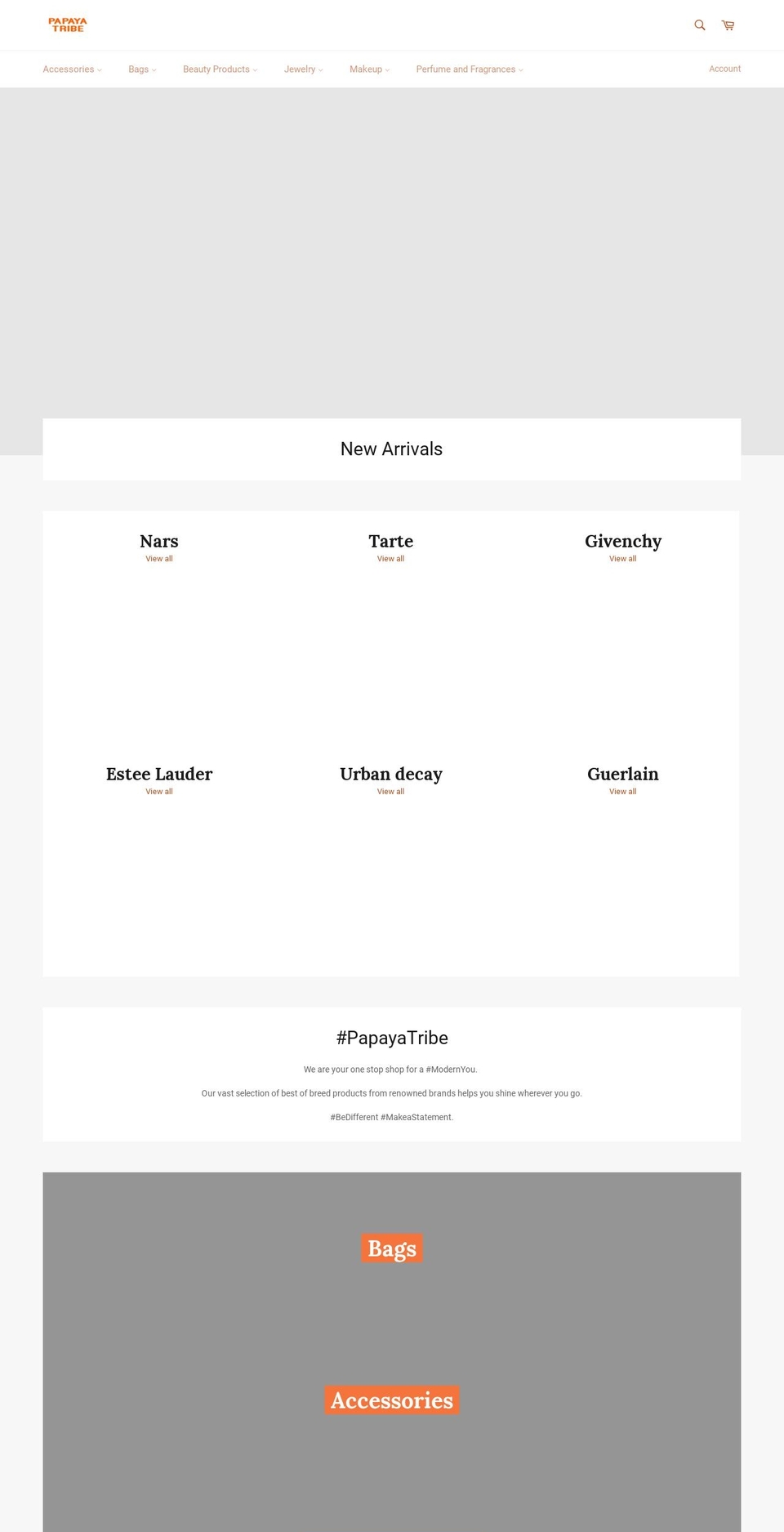 papayatribe.com shopify website screenshot