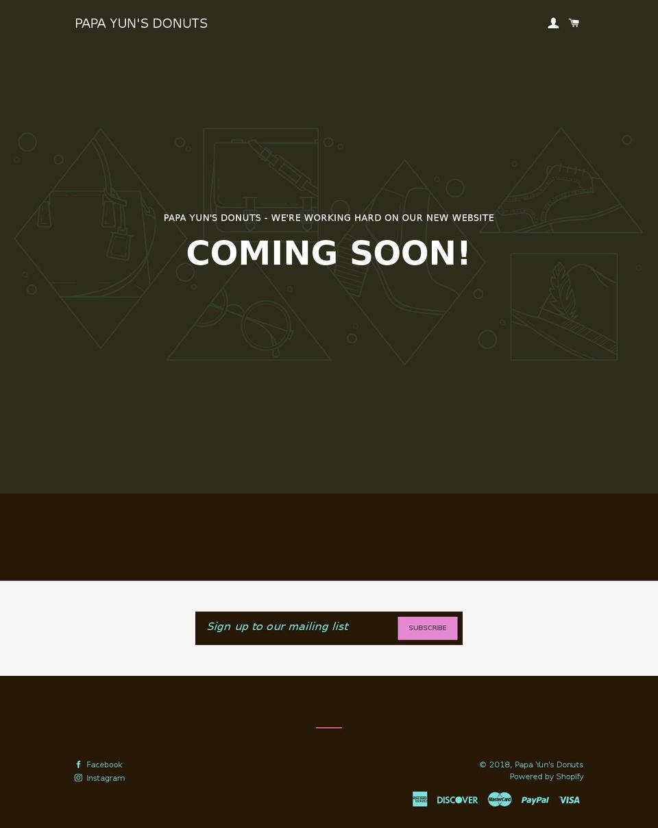 papayunsdonuts.com — Shopify storefront screenshot