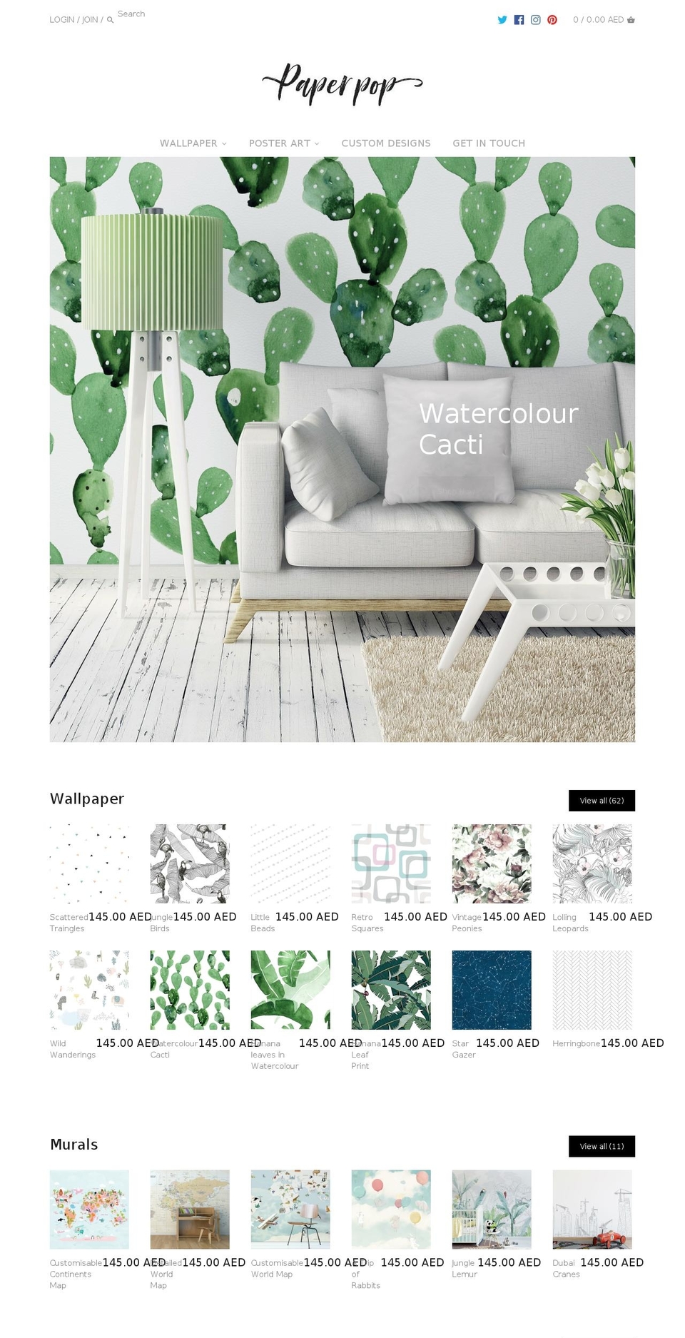 paper-pop.com shopify website screenshot