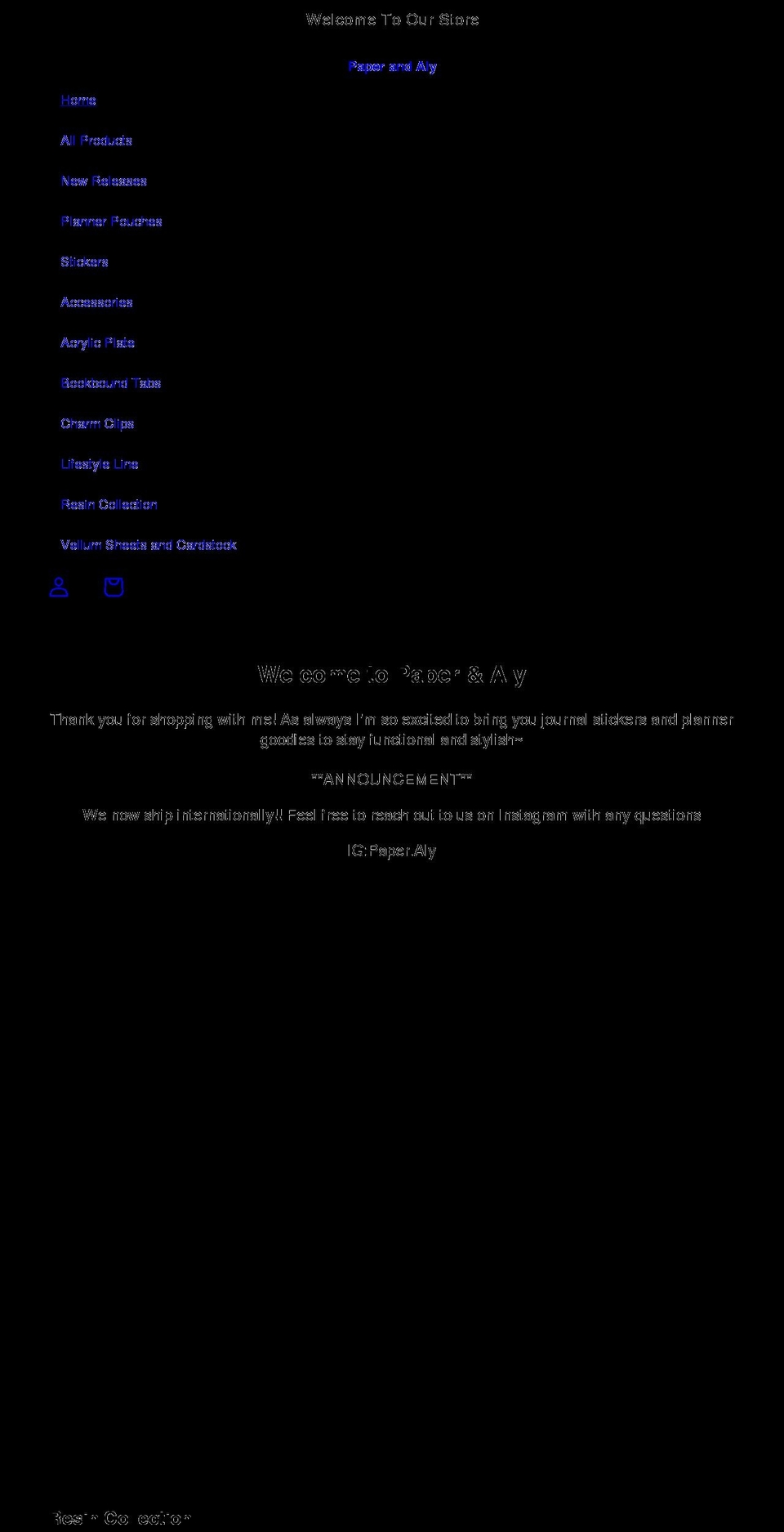 paperandaly.com shopify website screenshot