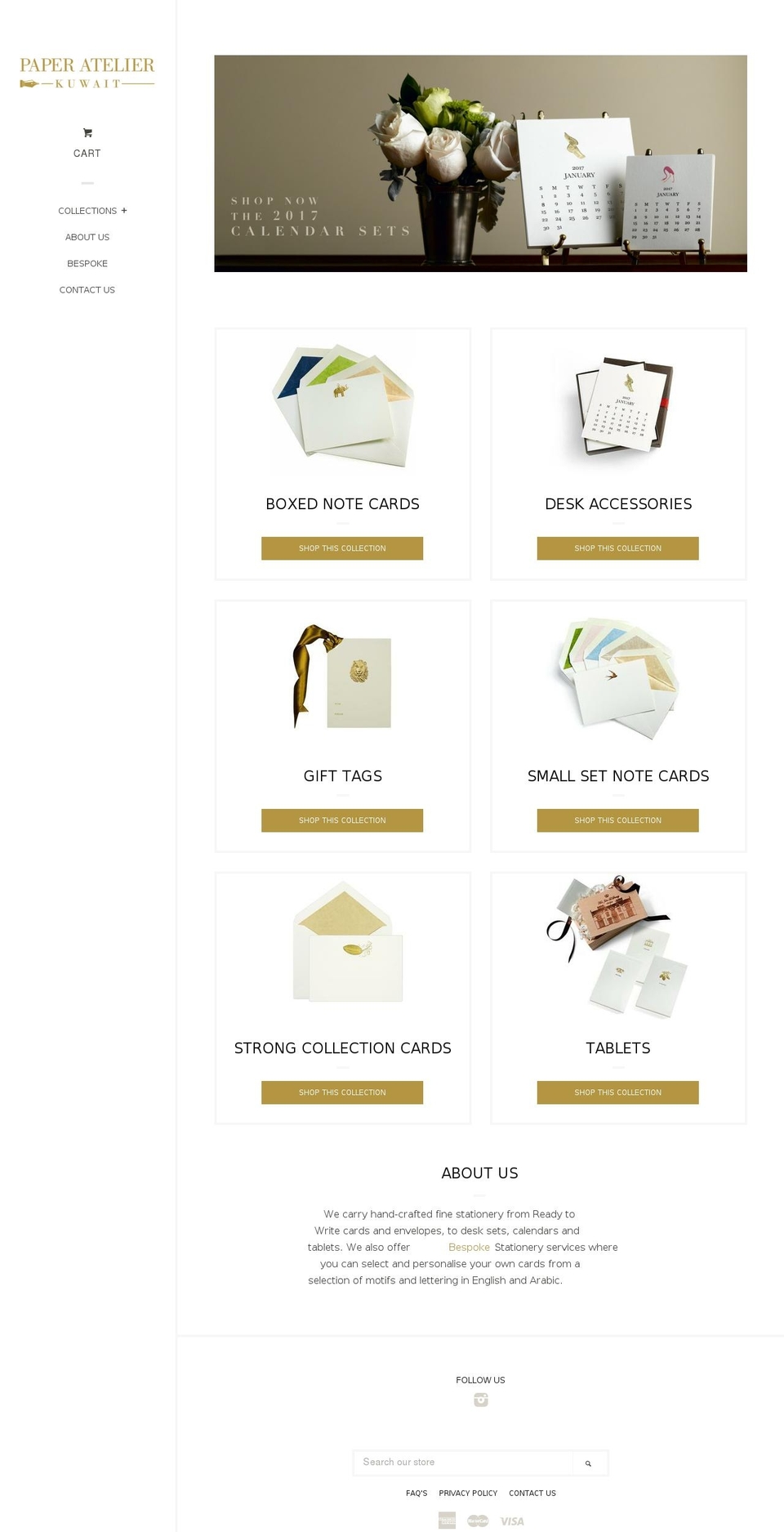 paperatelierkwt.com shopify website screenshot