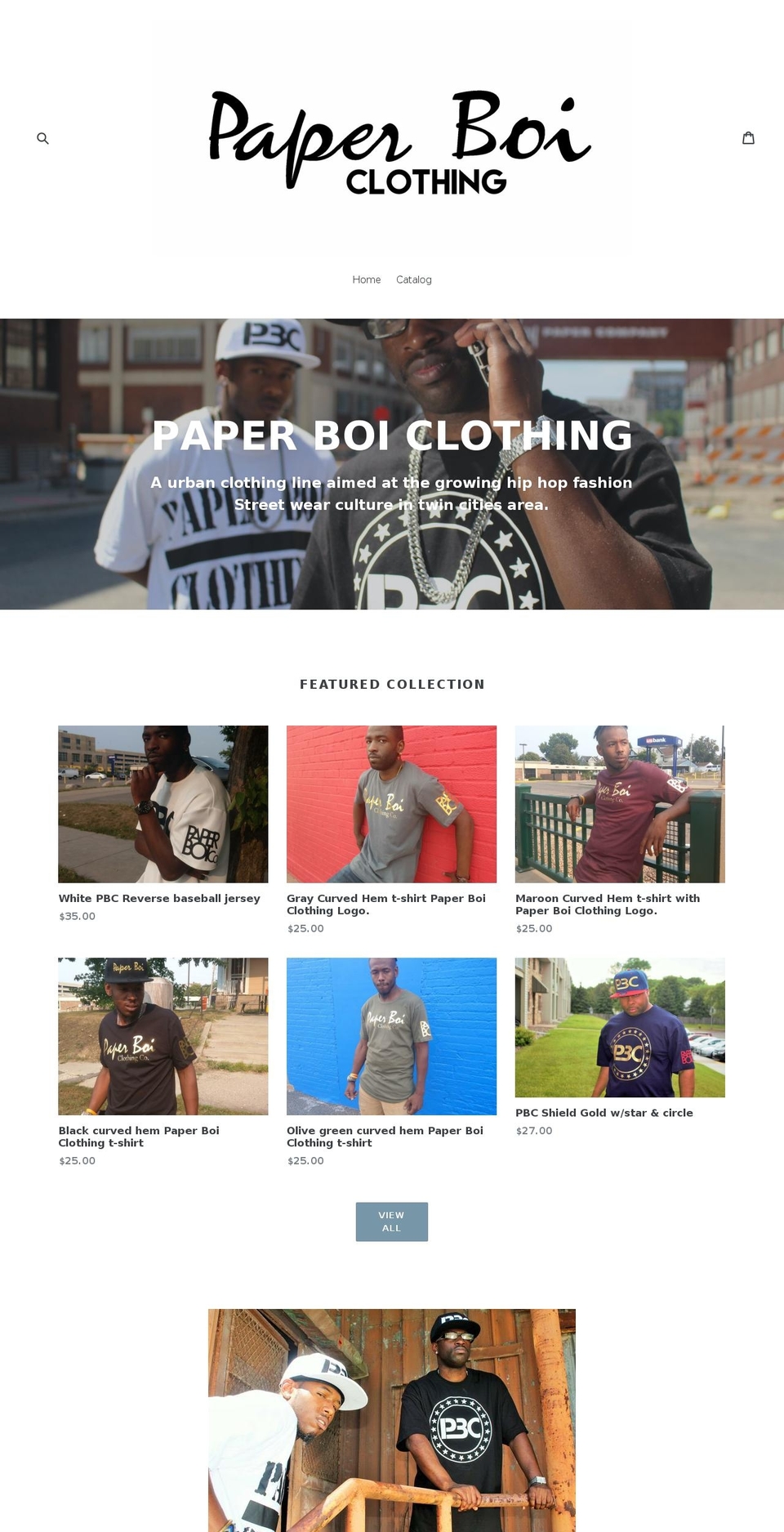 paperboiclothing.com — Shopify storefront screenshot