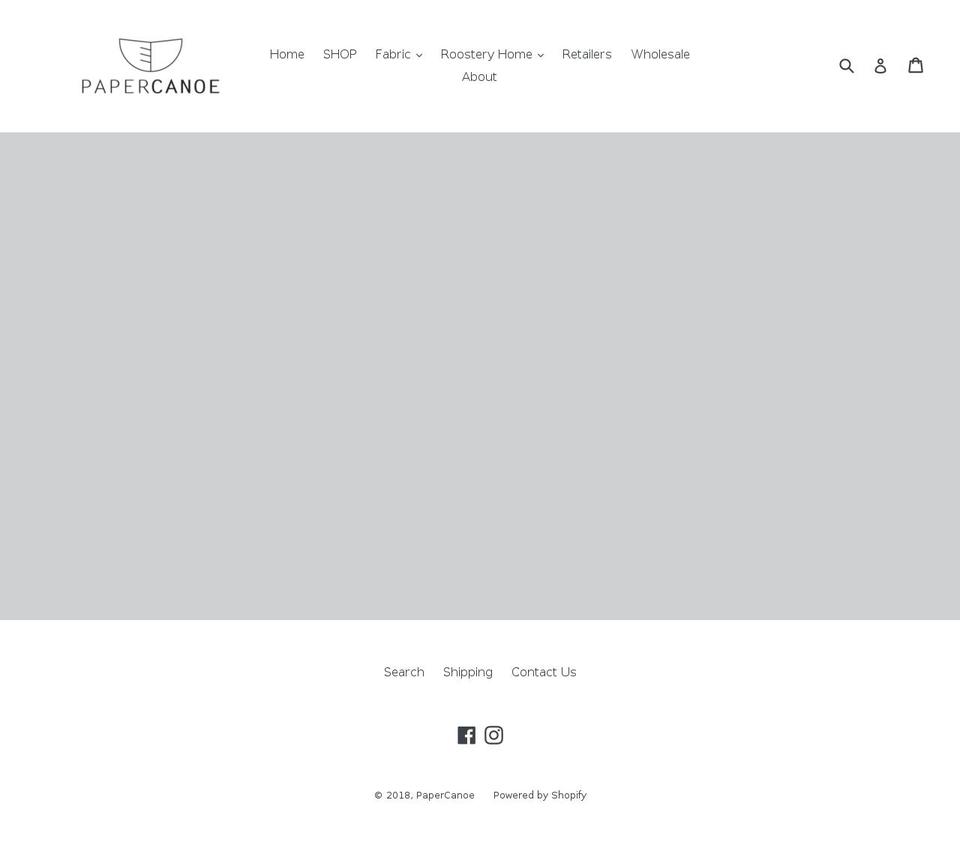 papercanoe.ca shopify website screenshot