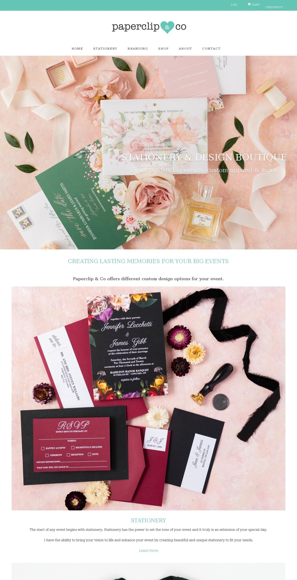 paperclipandco.com shopify website screenshot