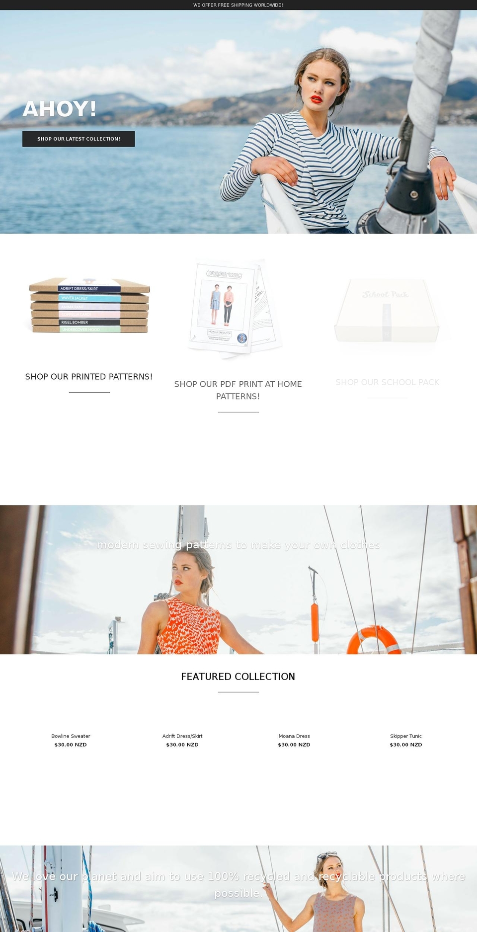 papercutpatterns.com shopify website screenshot