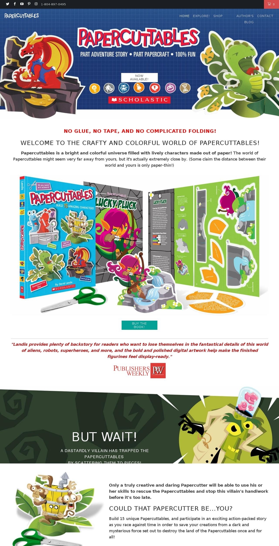 papercuttables.com — Shopify storefront screenshot