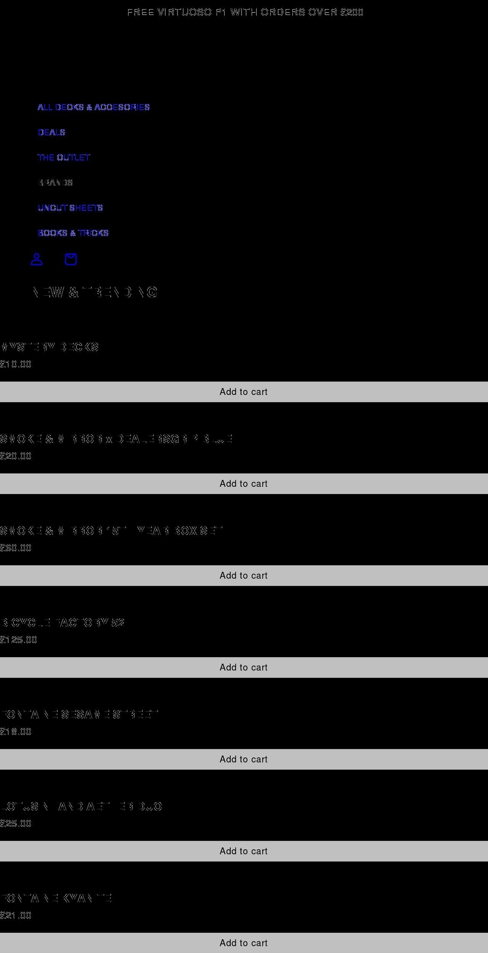 paperdecks.com shopify website screenshot