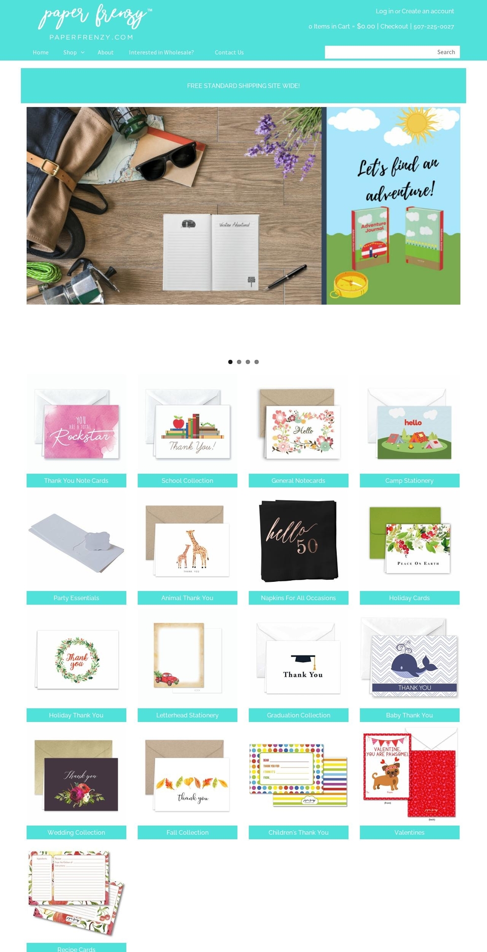 gl-shopify--master Shopify theme site example paperfrenzy.com