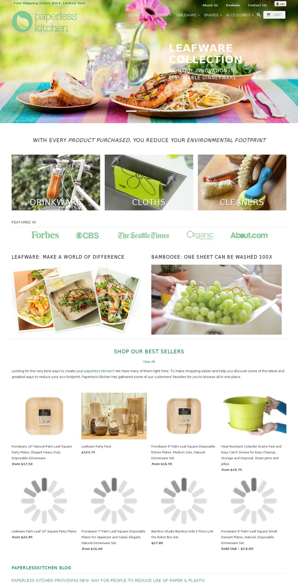 paperlesskitchen.us shopify website screenshot