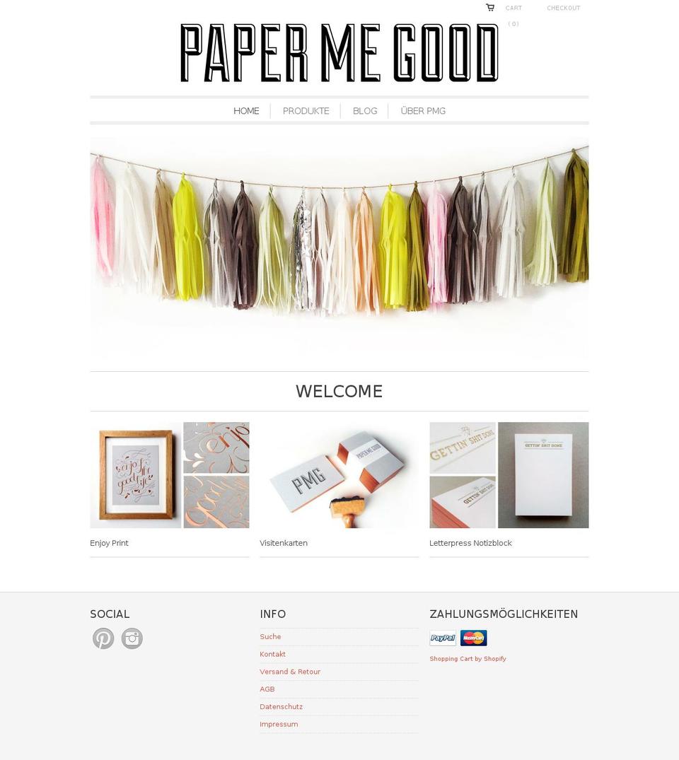 papermegood.com shopify website screenshot