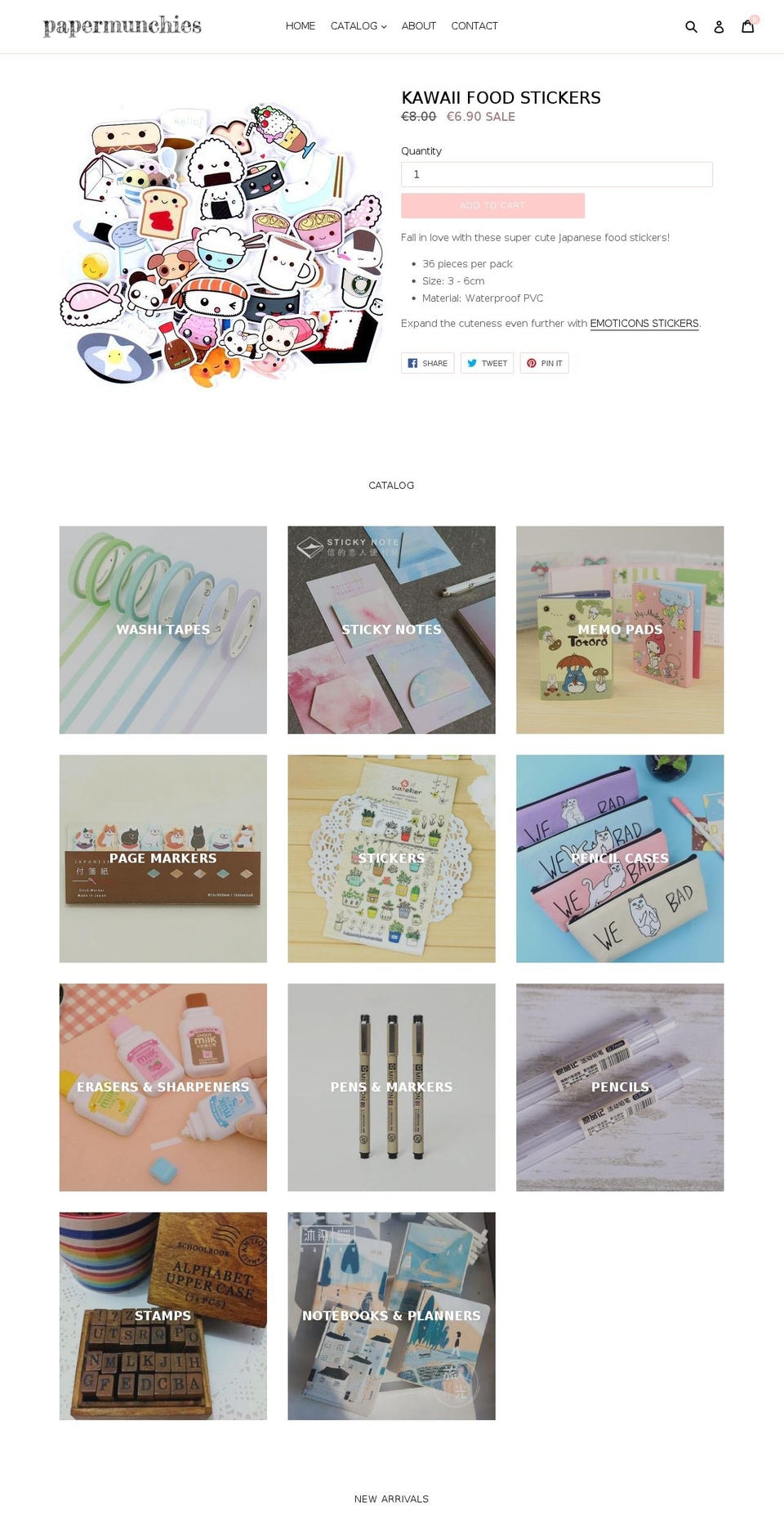 papermunchies.com shopify website screenshot
