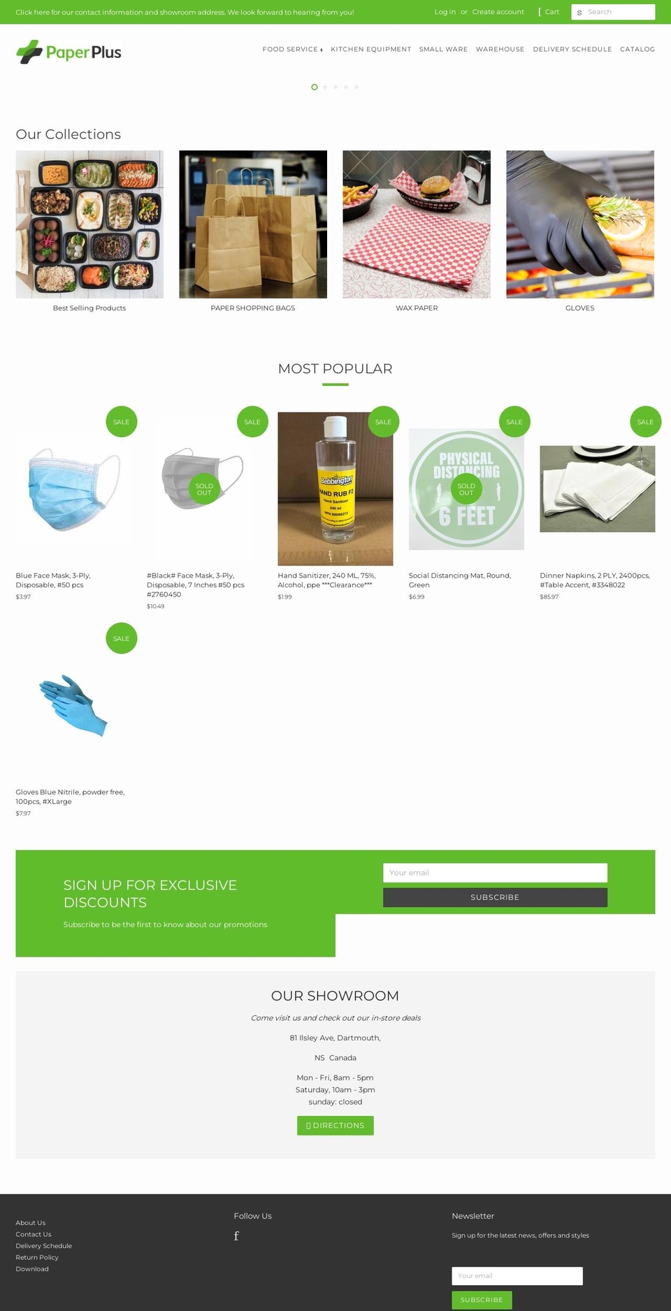 paperplus.ca shopify website screenshot