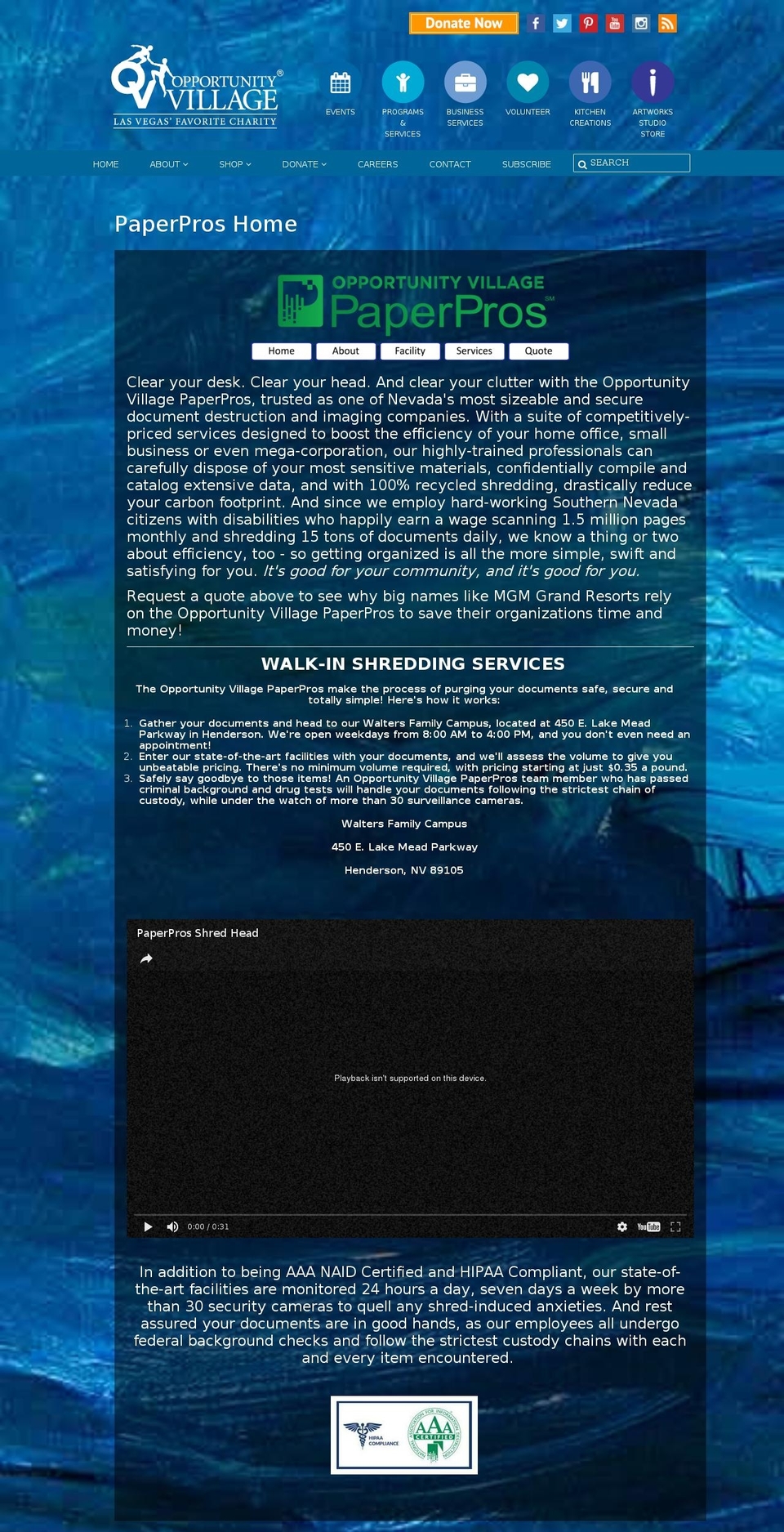 paperproslv.com shopify website screenshot
