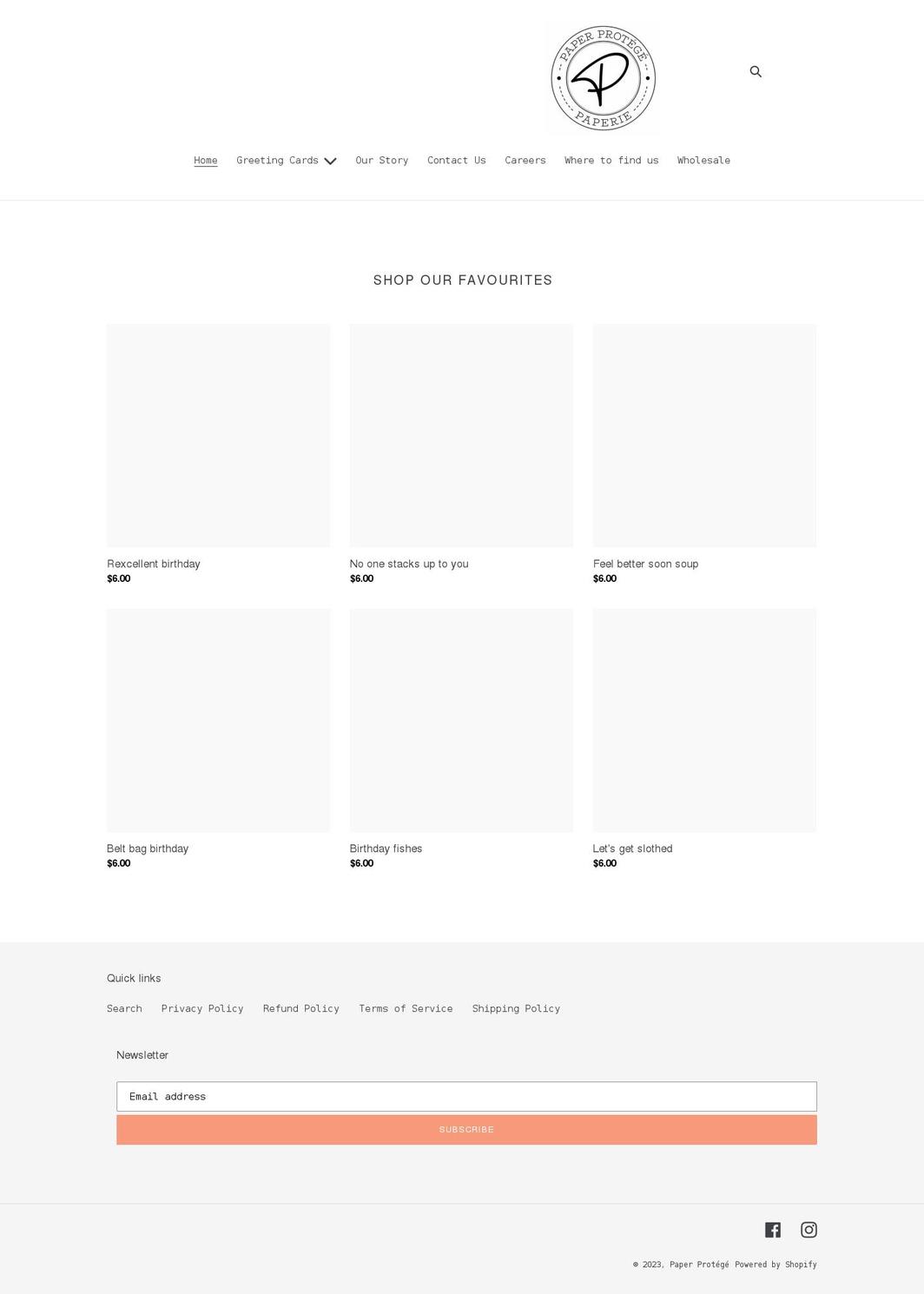 paperprotege.com shopify website screenshot