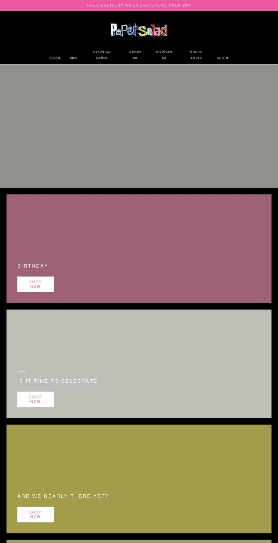 papersalad.com shopify website screenshot