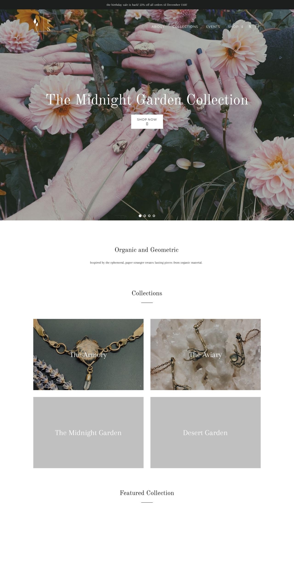 paperstranger.com — Shopify storefront screenshot