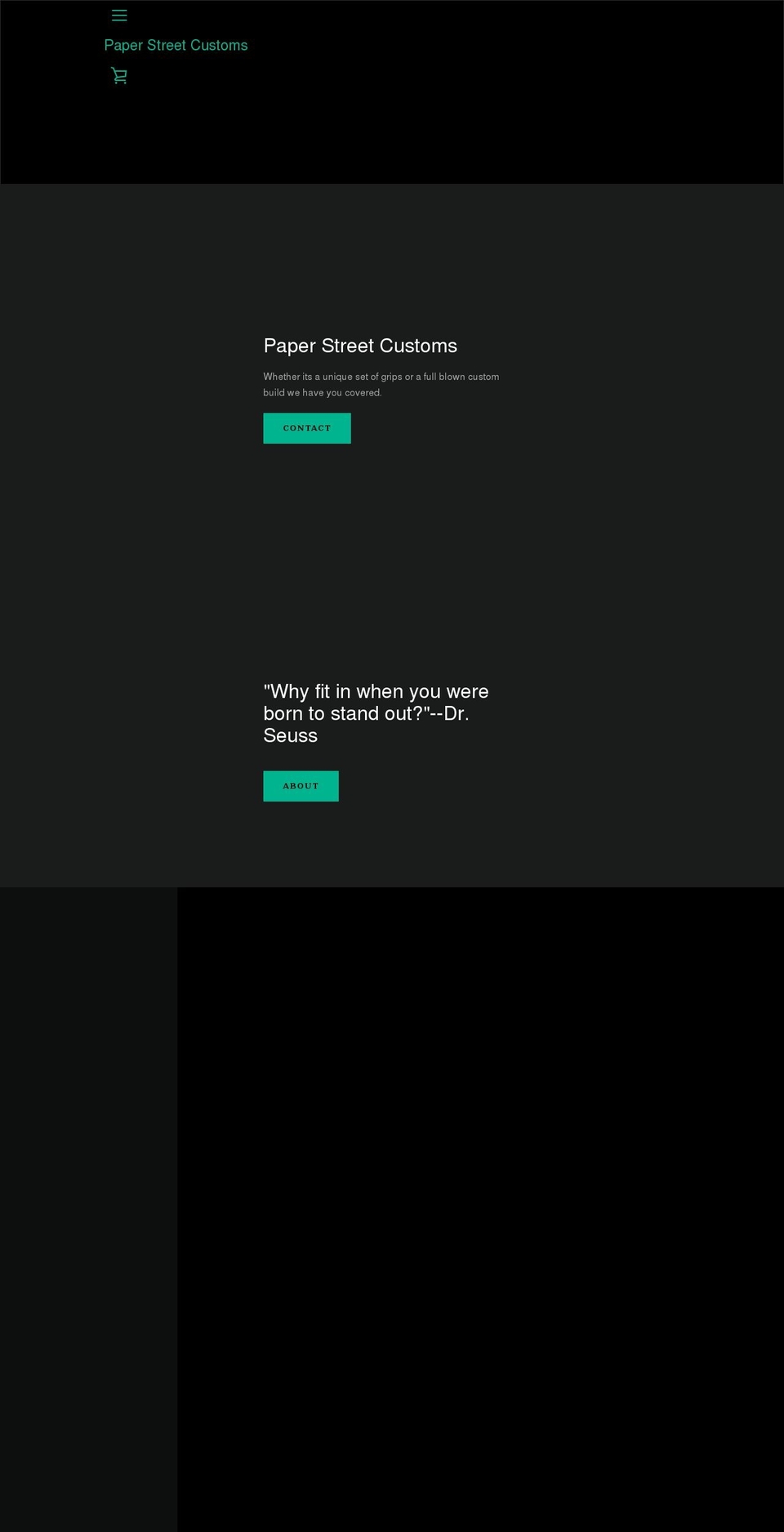 paperstreetcustoms.com shopify website screenshot