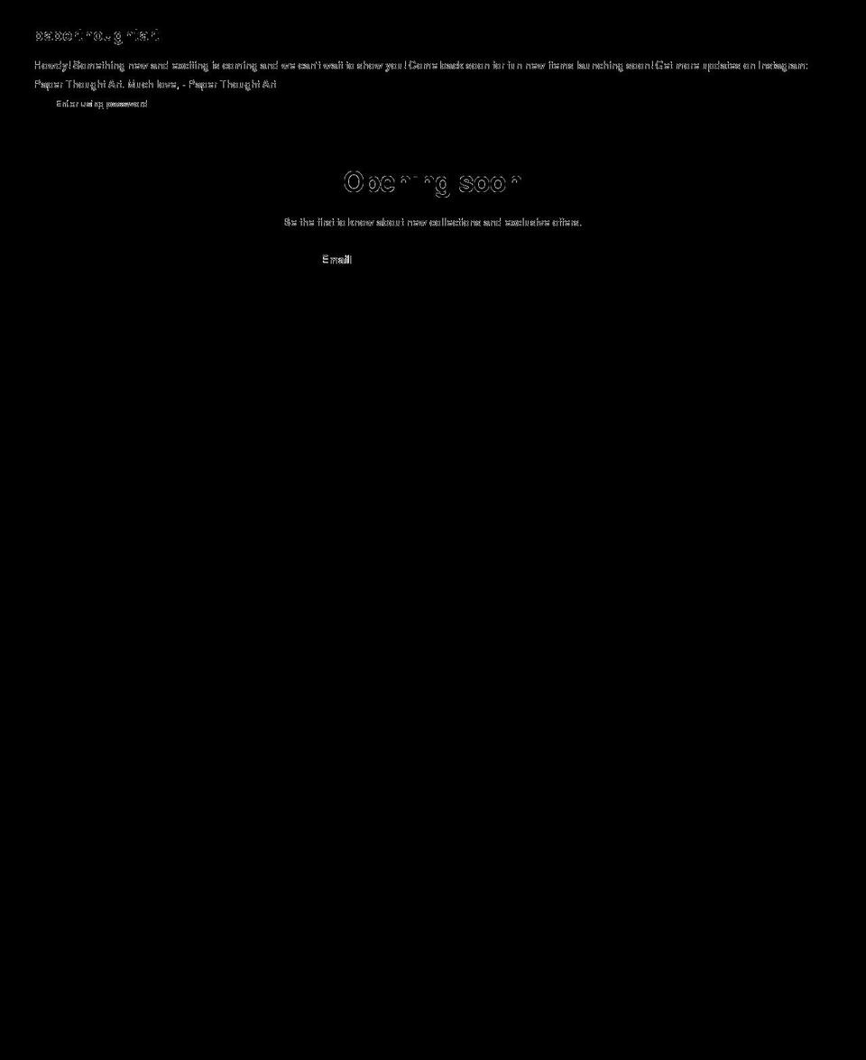 paperthoughtart.com shopify website screenshot