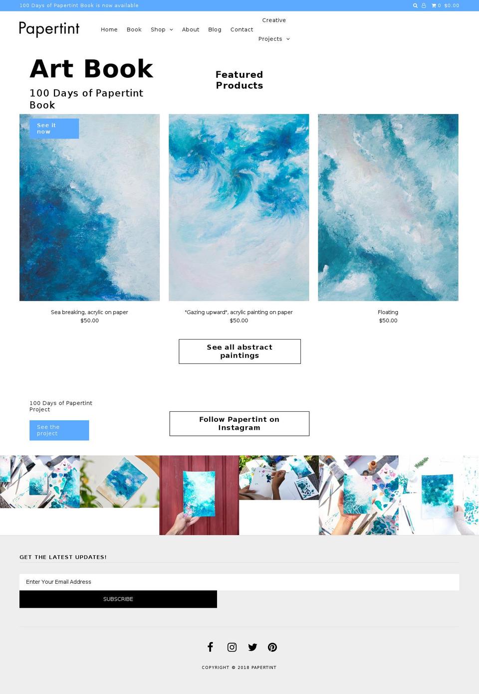 papertint.org shopify website screenshot