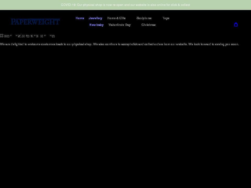 paperweightgifts.co.uk shopify website screenshot