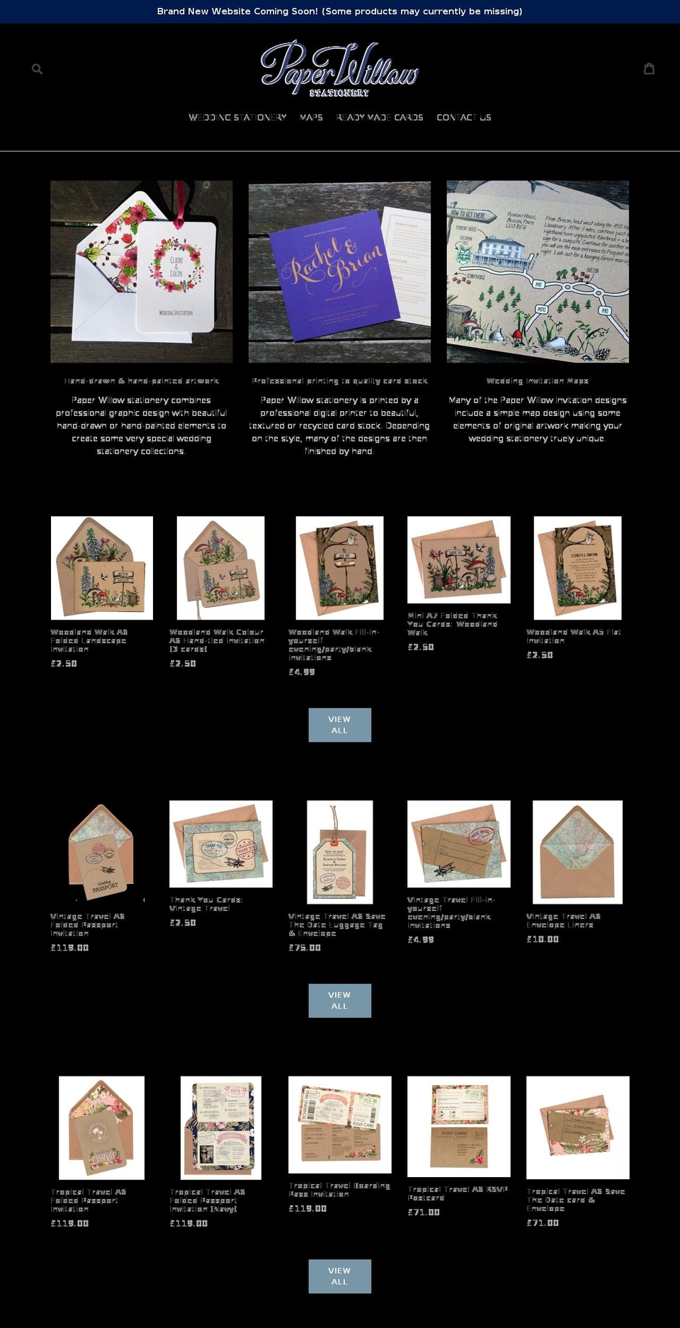 paperwillow.com shopify website screenshot