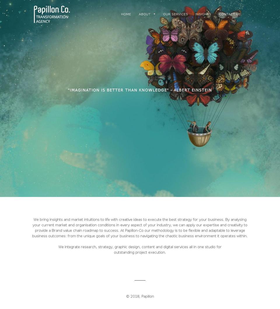 papillon-co.com — Shopify storefront screenshot