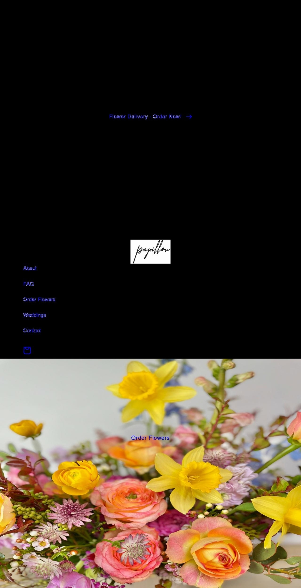 papillonfloral.com shopify website screenshot